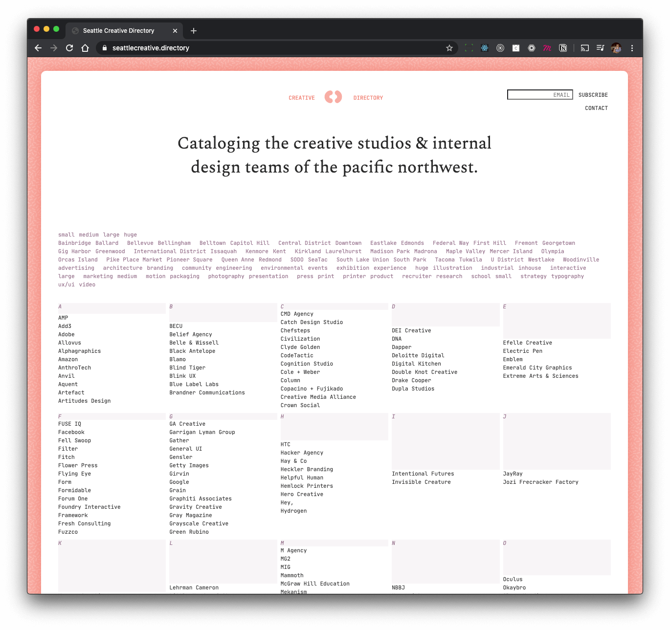Seattle Creative Directory project image
