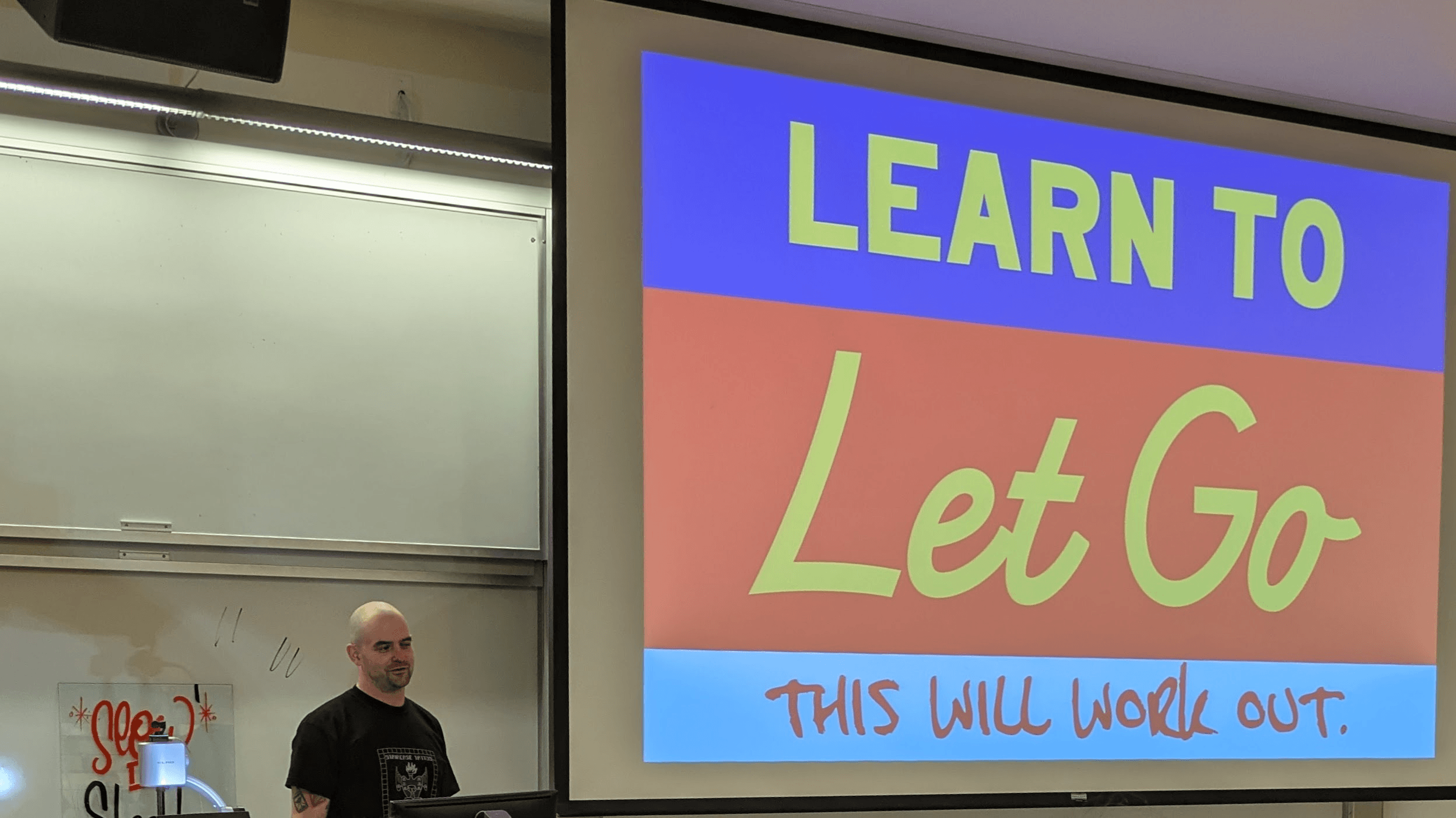 Classroom lecture in session