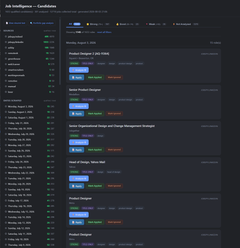 Job Intelligence Scraper | Product Design | Jonny McConnell