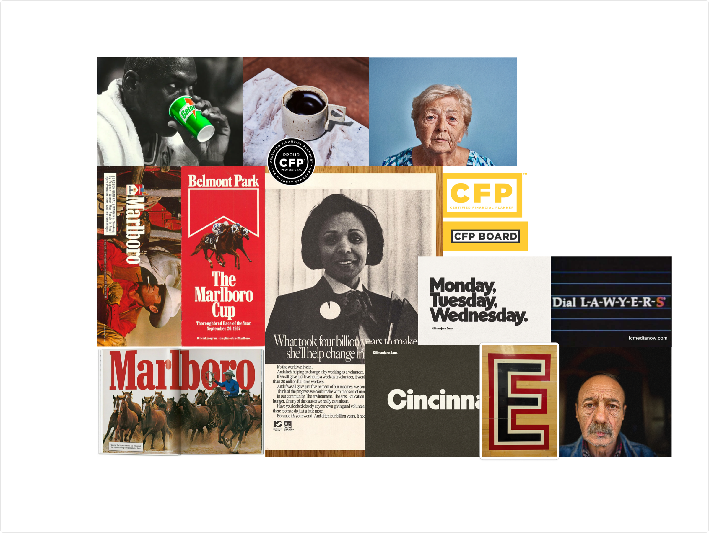Brand images moodboard.