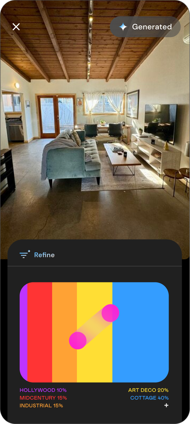 Whats That, slider moved, different aesthetic selected
