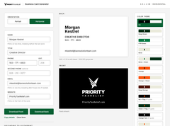 Priority Business Card Maker | Tool Design | Jonny McConnell