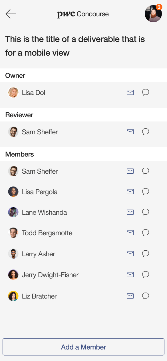 People / Team View