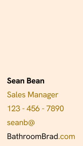 Business card, secondary variant