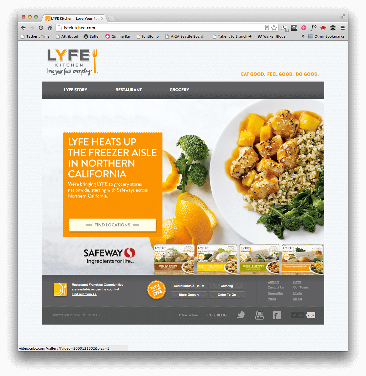 lyfekitchen.com marketing site — Safeway grocery expansion campaign page