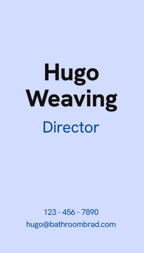 Business card, contact variant